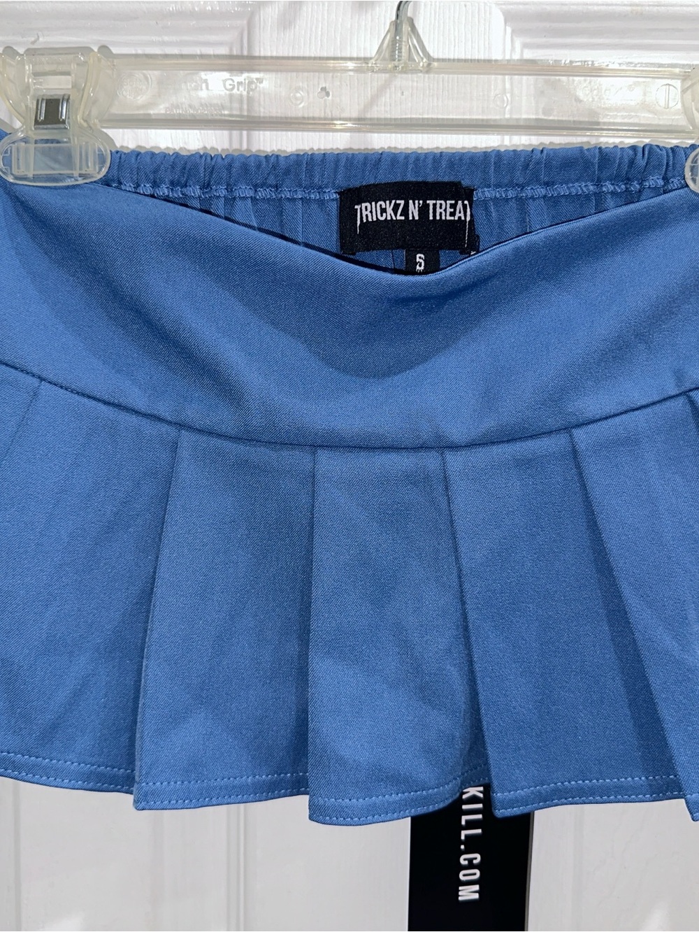 Trickz 'N' Treats - Blue Pleated Mini Skirt - Picture 9 of 15
